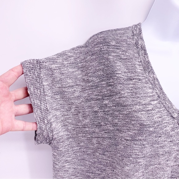 Madewell Gray Short Sleeve Knit Sweater Top Size Small - Picture 4 of 8